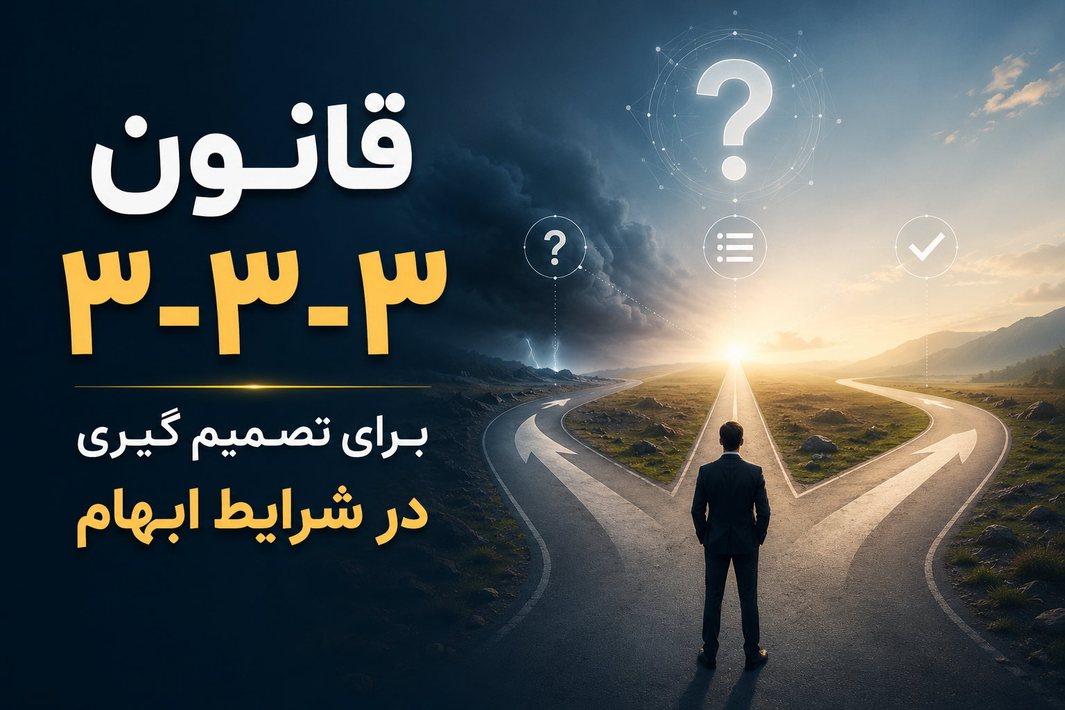 قانون ۳-۳-۳ برای تصمیم‌گیری در شرایط ابهام