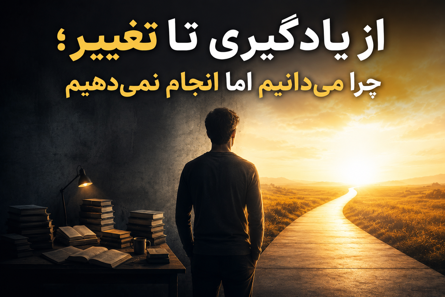 از یادگیری تا تغییر؛ چرا می‌دانیم اما انجام نمی‌دهیم؟